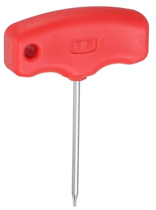 QUARKZMAN T7 Torx-skruvmejsel med T-handtag CR-V stål för CNC svarv verktygshållare
