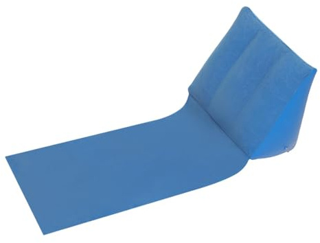 Inflatable Triangle Beach Pad - Flakes - Travel Pillow, Outdoor Cushion | Compact Triangle Mat Soft , Lightweight Inflatable Support Cushion for Sunbathing, Camping, Hiking, Seaside En | Compact triangular mat, soft surface, lightweight inflatable support cushion for sunbathing, camping, hiking, seaside