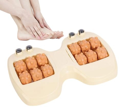 Rouleau De Massage Pour Les Pieds,Outil Ergonomique À Double Relaxation | Rouleau De Soulagement Pour Pieds Avec Billes Magnétiques | Pour Soin Voûte Plantaire Du Pied Et Muscles Voyage Travail Quotid