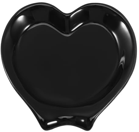 TOYANDONA Soporte de Cuchara de Cerámica Negro Reutilizable para Cocina, Portacucharas Compacto y Resistente, Reposa Cucharas para Utensilios de Comedor, Accesorios Cocina Funcionales