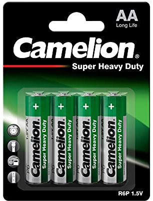 PILAS CAMELION R6P-4BB AA LR6, SUPER HEAVY DUTY, 4 PC(S)