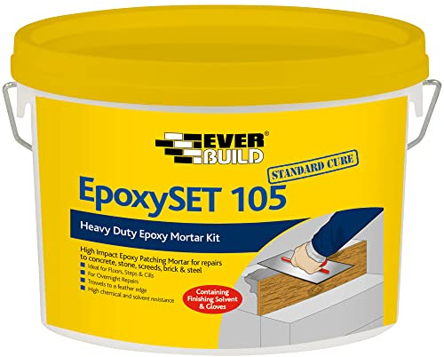 Everbuild Epoxy Set 105 Heavy Duty Epoxy Mortar Kit, 4 kg | A Three-Part General Purpose Repair Mortar