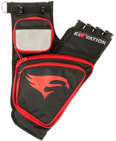 Elevation Transition Quiver, Black/Red, 4-Tube, Right Hand