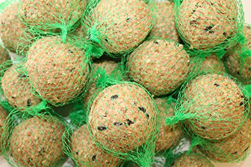 Anhaltiner Meisenknödel 100 Stück mit Netz mit Insekten Vogelfutter Wildvogelfutter Meisenfutter eigene Produktion in Deutschland hergestellt