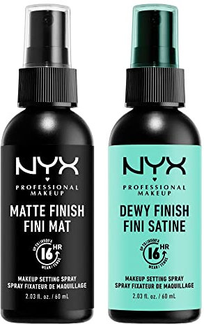 2 NYX Makeup Setting SprayMSS 01+02 Matte/Dewy Finish (Long Lasting)