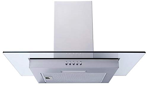 SIA FL60SS 60cm Flat Glass Stainless Steel Chimney Cooker Hood Extractor Fan
