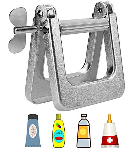 Spremitubetti con chiavetta Girevole Spremi tubetto con Chiave per tinture dentifricio Creme Spremi Tubetti in Metallo