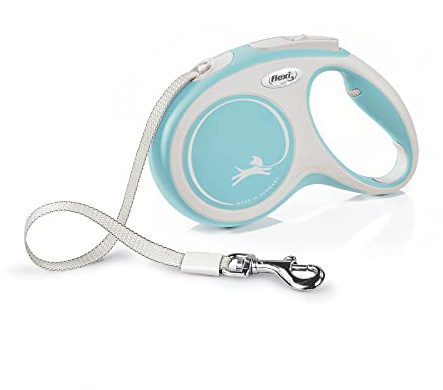 flexi® Comfort M Gurt 5 m hellblau, Roll-Leine für Hunde bis 25 kg