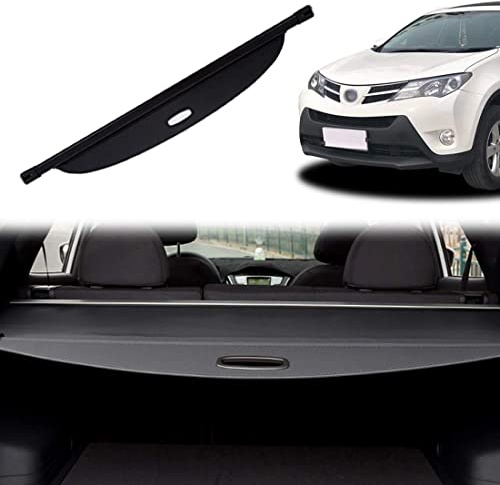 HEYCE Cubierta de Área Carga Cubierta Protección Maletero para Toyota RAV4 2006-2012 Cubierta Carga Cubierta Maletero Extensible Negra Persiana Enrollable