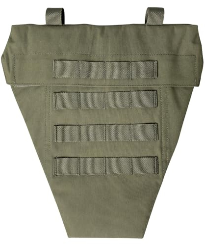 ULIONTAC Tactical Crotch Protective Panel - Lower Abdomen Platform Groin Protector 500D Nylon Molle Strap with Foam Inset Padding (RG)