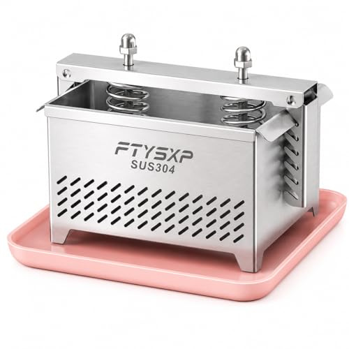 Tofupressa per formaggi in acciaio inox 304, pressione regolabile e pressa per formaggi e prosciutto, sicuro e facile da usare, paneer Maker, sicurezza lavastoviglie (25 x 16 x 13 cm)