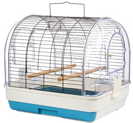 Voliere Exterieur, Cages À Oiseaux, avec Corde en Coton À Double Extrémité, Facile À Transporter, for Transporter et Élever À L'extérieur(Blue)