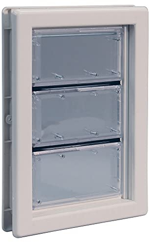 Ideal Pet Products Air Seal Pet Door with Telescoping Frame, Medium, 6.63 x 11.25 Flap Size