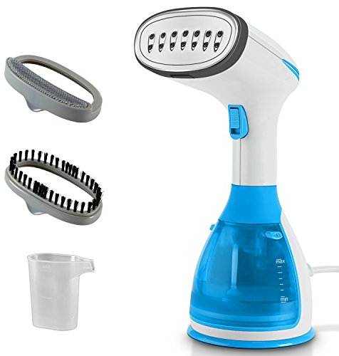 KOREY Plancha Vapor Vertical 280ml, 1500w Plancha de Vapor, Manual/automático Ajustable Plancha Vapor Portátil, 20s Calentamiento Rápido, Adecuado para Casa o Viaje