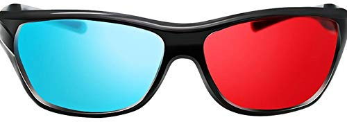 Universal Black Frame Red Blue Cyan Anaglyph 3D Glasses 0.2mm for Movie Game DVD Cost-Effective and Good Quality