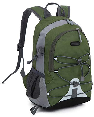 AUXDIQ 10L Sac à Dos Ultra-Léger Homme Femme Sac de Randonnée Petit pour Sports et Plein Air Armée Verte