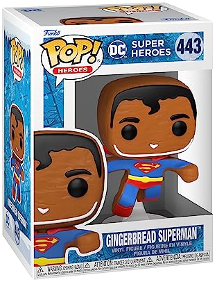 Funko Pop! Heroes: DC Holiday - Superman - Lebkuchen - DC Comics - Vinyl-Sammelfigur - Geschenkidee - Offizielle Handelswaren - Spielzeug Für Kinder und Erwachsene - Comic Books Fans