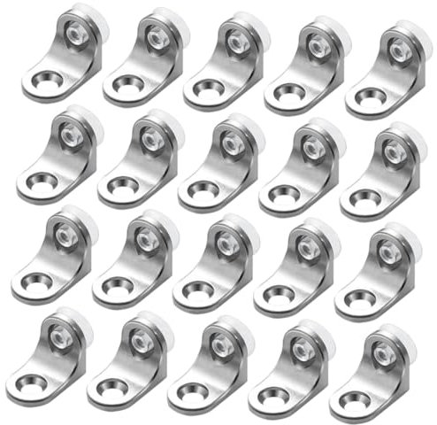 Zinc Alloy Shelf Brackets 20pcs Fixed Support for Glass