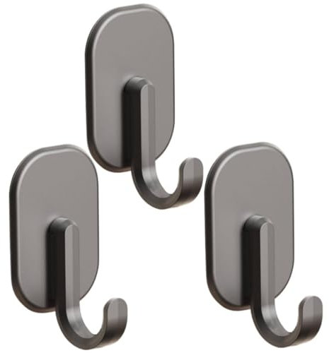 Generic ABS Magnetic Hooks (3pcs), Heavy Duty Strong Swivel Magnets for Refrigerator, Grill, Locker