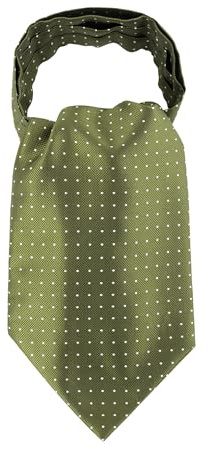 Wanying Cravatta sciarpa Ascot Cravat Cravatta semplice e elegante per gentleman, Taglia unica