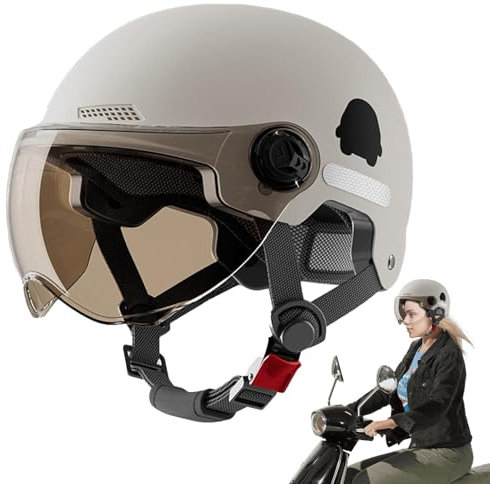 Schützender Sporthelm, Skihelm, Schutzbrille, Wintersport-Kopfbedeckung, leicht und bequem, verbessertes Belüftungssystem, Weiß/Grau/Schwarz, für Damen und Herren