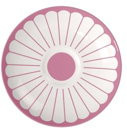 Villeroy & Boch - Fleur cassis Kaffee-Untertasse pink, Spülmaschinenfest, Mikrowellensicher, Untersetzer für Kaffee und Tee, Kleiner Servierteller, Unterteller Blumenmuster, Premium Porzellan