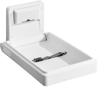 Commode à langer murale, commode à langer amovible, table à langer blanche avec matelas à langer