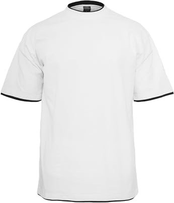 Urban Classics Herren T-Shirt, White/Black, L Große