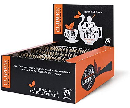 Clipper Fairtrade Everyday Teabags String & Tag (100)