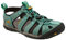 KEEN Damen Clearwater CNX Sandalias, Mineral Blue/Yellow Leather, 40.5 EU