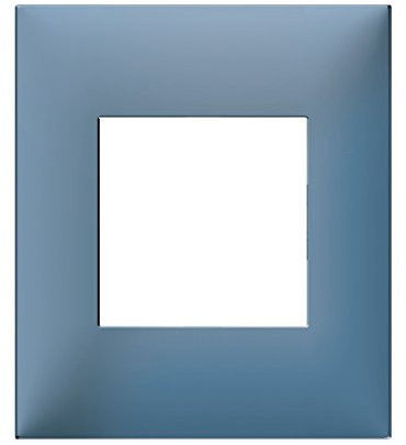 Arnould - Plaque murale 1 poste espace évolution pétrole, Bleu, 2 modules, Compatible avec tous les appareils ayant une prise de type E ou F