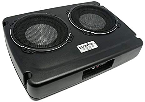 In Phase USW12 Car Audio 600W 12 Underseat Ultra Slim Compact Active Subwoofer System, Die-Cast Aluminium