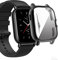 Kompatibel für Amazfit GTS 2 Smartwatch Case Überzogene ultradünne TPU 360 ° Ganzkörper-Displayschutzfolie Full Bumper wasserdichte stoßfeste Displayschutzhülle für Amazfit GTS 2 (Schwarz)