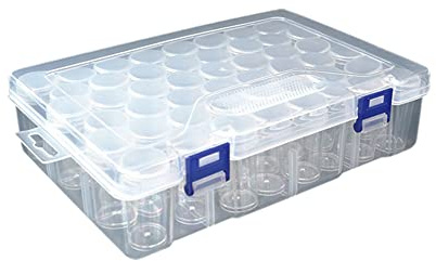 Caja de plástico para bordado de diamantes, 28 compartimentos, caja de almacenamiento de accesorios de pintura de diamantes, cajas de clasificación de diamantes transparentes para piezas pequeñas