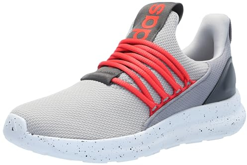 adidas Men's Lite Racer Adapt 7.0 Sneaker, Grey/Bright Red/Grey, 11.5 UK