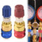 Riisoyu R134A Adapter, R134A Freon Schnell Kupplung Adapter Hoch und Niedrig Seite Erweiterung Adapter Hoch/Niedrig Seite Schnellkupplung Adapter für Automotive Klimaanlage Zubehör