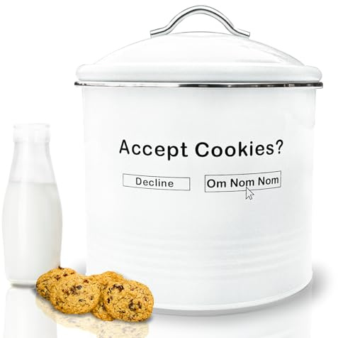 AZEZO Unique Cookie Jars with Lids Airtight, Cute COOKIE TINS with Lids, Vintage Cookie Jars for Kitchen Counter Decorative, Large Cookie Jar Funny & Creative Cookie Container