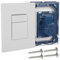 Betätigungsplatte drückerplatte Chrom Kunststoff WC spülkasten ersatzteile,Passt zu Grohe Skate Cosmopolitan - Abdeckplatte (197x156mm,wassersparend, für 2-Mengen- & Start & Stopp- Betätigung)