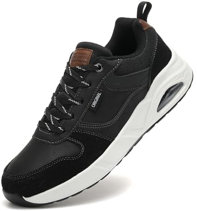 TARELO Zapatillas Deportivas Hombre Aire Zapatillas Hombre Casual Moda Zapatillas Vestir Hombre Tenis Zapatos Sneaker Hombre Negro 43