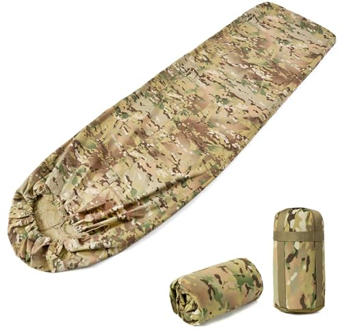 MT Military Nanovee Bivy Cover – Lightweight Army Modular Sleeping Bag System Shell, Summer Sleeping Gear or Layered Cold Weather Protection