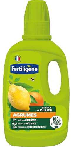 Fertiligene Engrais Liquide pour Agrumes, 400ml, 100% Origine Naturelle, Favorise la Croissance
