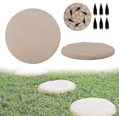 Piedras de paso de jardín, piedras de paso para camino de jardín, piedras de paso al aire libre con pinchos de plástico, adoquines para pasarela exterior, piedras decorativas para camino