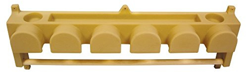 High Country Plastics BHBR-6T 6 Hook Bridle Rack/Blanket Holder, Tan