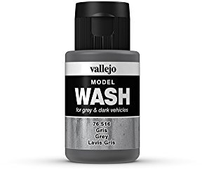 Vallejo 35 ml, Wash-Farbe für Modellbau grau