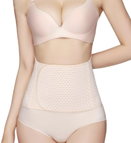 FAINCA Atmungsaktiv Bauchweggürtel Verstellbar Bauchgurt Nach Geburt Damen Rückbildungsgürtel Nach Geburt Bauchgurt Nach Op Elastische Postpartum Gürtel für die Körperformung für Taille 60-103 CM