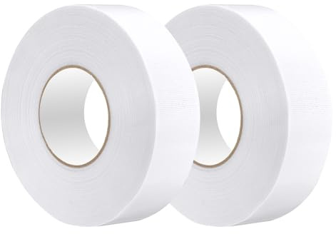 PATIKIL Nastro per Campo di Pickleball 50mm x 92M, 2pz Kit di Marcatura del Campo da Pickleball per Campi Tennis Interno/Esterno Pallavolo Badminton, Bianco