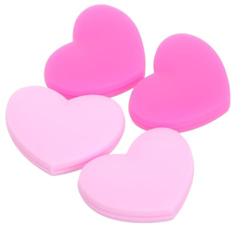 TOPBATHY Ammortizzatori a Forma di Cuore in Silicone per Racchette da Tennis Set da 4 Smorzatori di Vibrazioni per Controllo Urti Accessori Sportivi per Tennis Colori Fluorescenti per