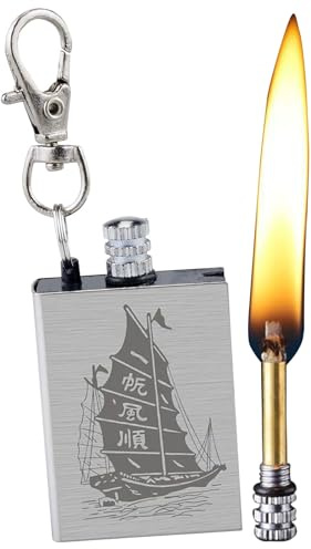Permanent Match Lighter - Forever Waterproof Fire Starter with Flint Striker, 10,000+ Uses | Camping, Hiking, Outdoor Gear | Strike-Anywhere Metal Matchstick(B)