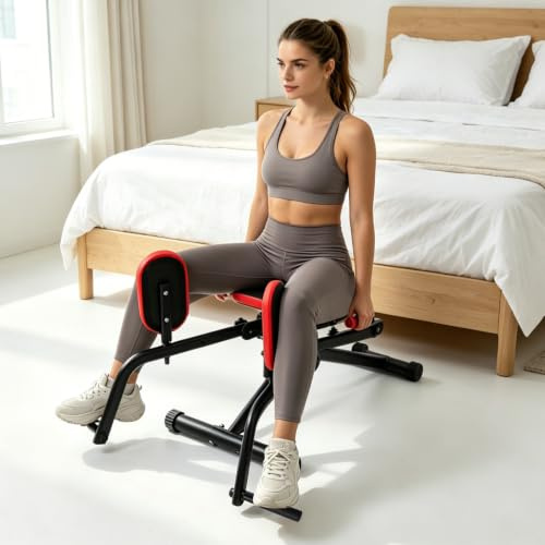 Hip abduktorer maskin för hemmet, justerbar kompakt bentränare glute machine för skink- och lårträning, bäckenbottentränare för kvinnor och män