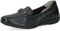 CAPRICE Damen Slipper aus Leder mit Schnalle, Schwarz (Black Deer), 39 EU